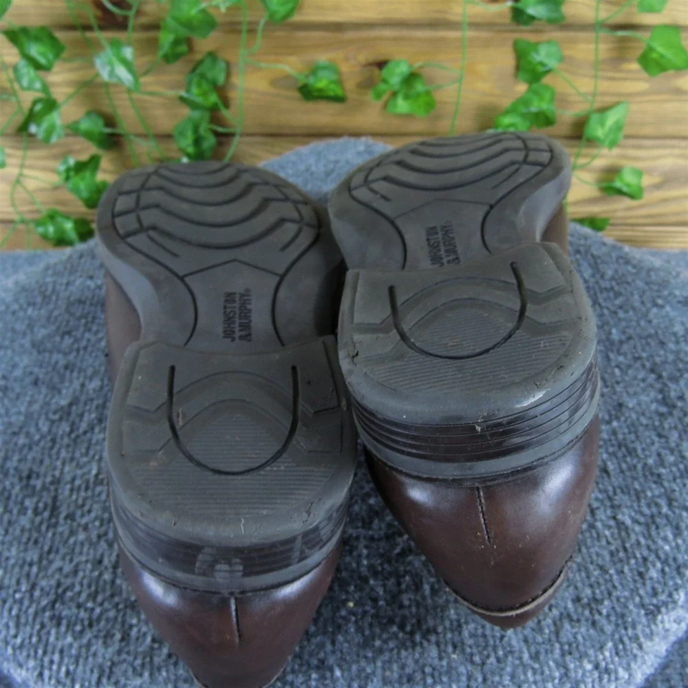 Johnston & Murphy Men  Derby Oxfords‎ Brown Leather Size 13 Medium  Used 2025